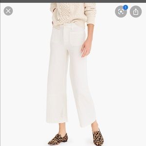 J. Crew wide leg cropped pants